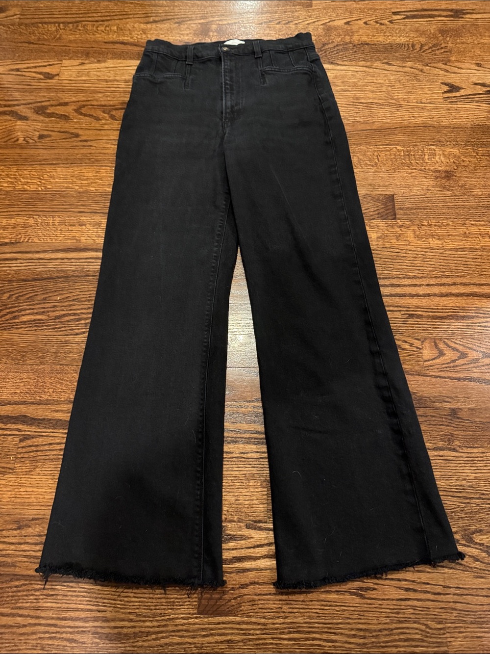 Favorite Daughter The Jordie Wide Leg Jean in Zurich (Black) Size 28